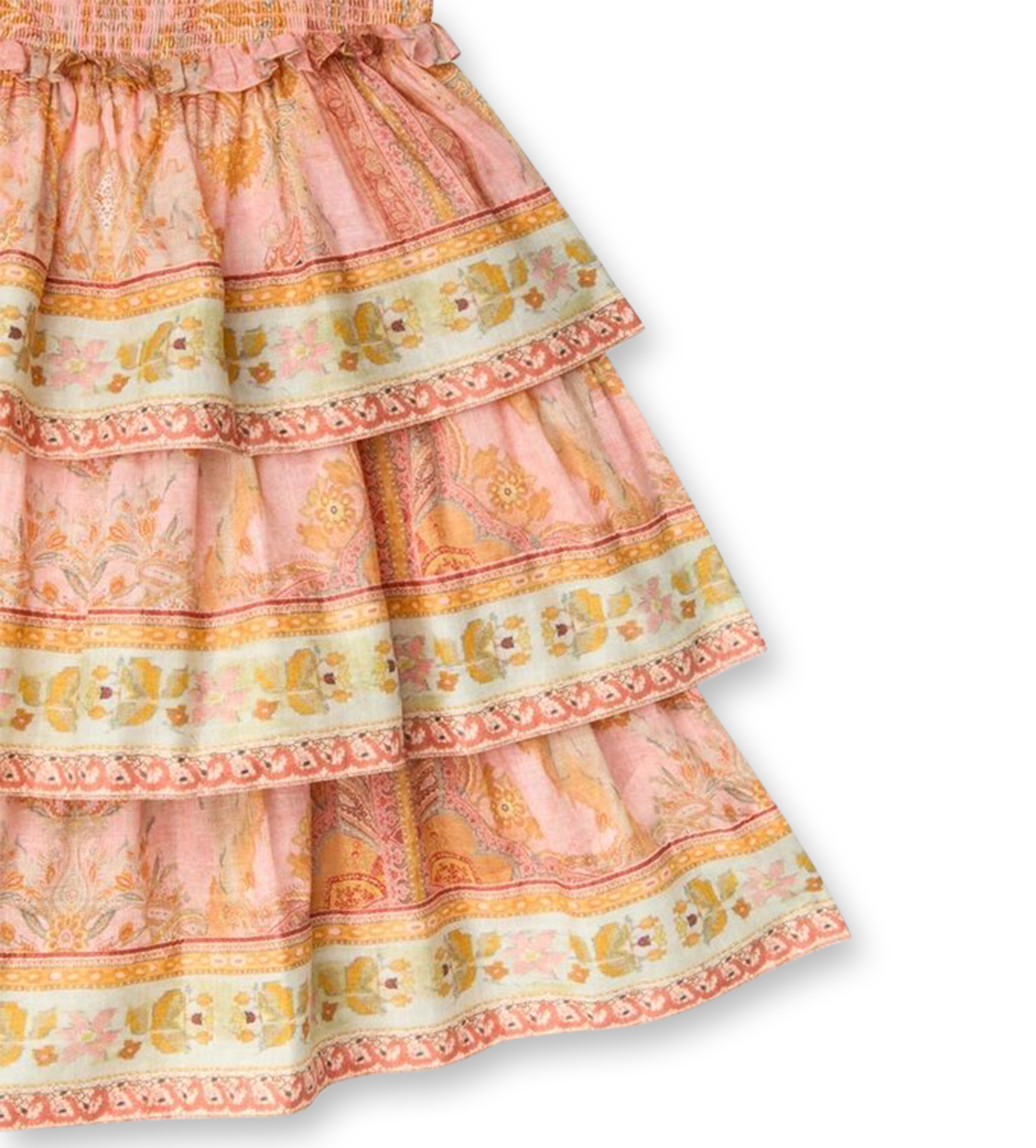 Wylie Tiered Dress Pink Multi