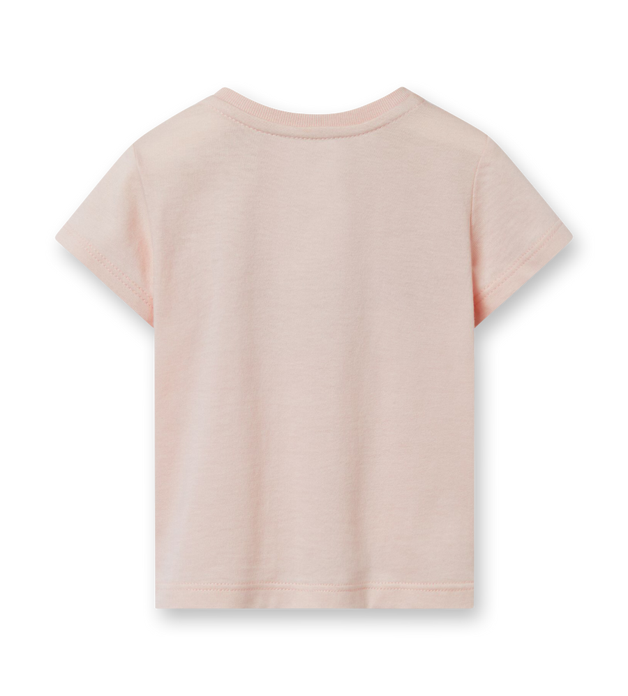 Baby Printed Cotton T-shirt Light Pink