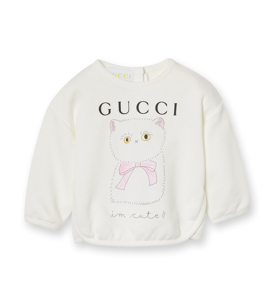 Baby Printed Sweatshirt White