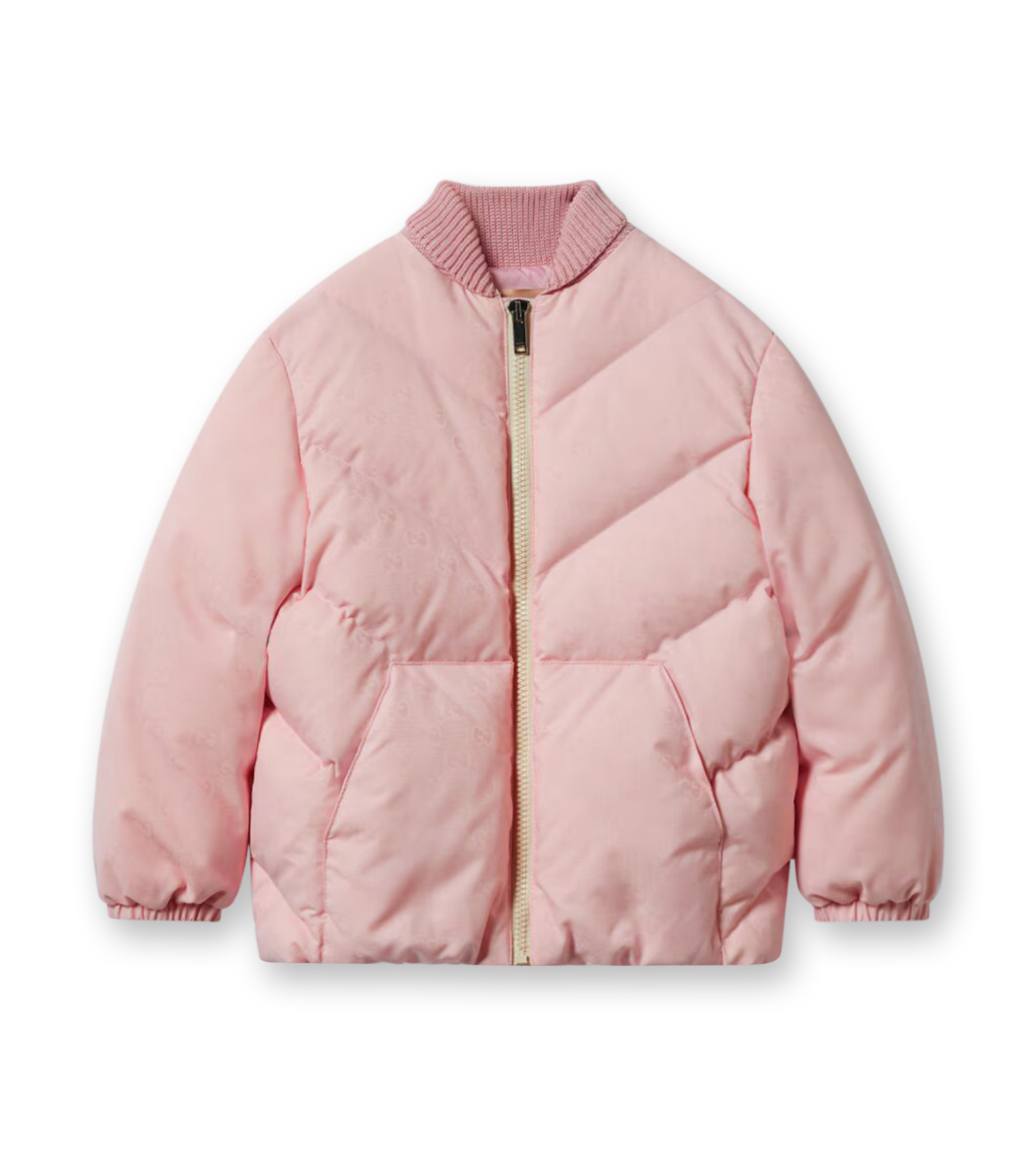 GG Nylon Bomber Jacket Poetic Rose