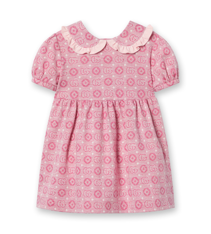 Double G Cotton Dress Pink