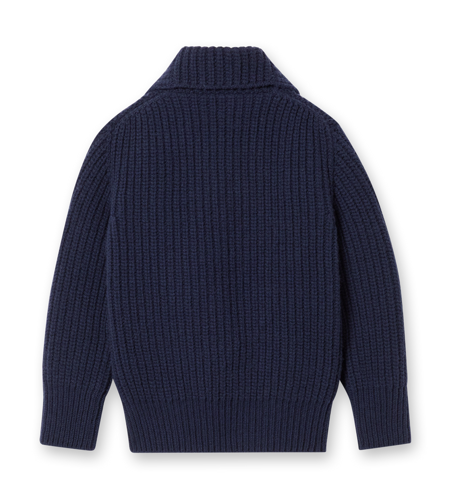 Wool Cardigan Blue