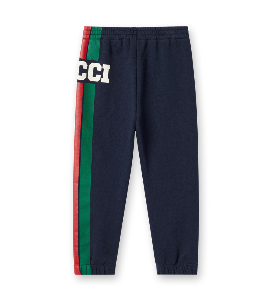 Logo Print Trackpants Navy Blue