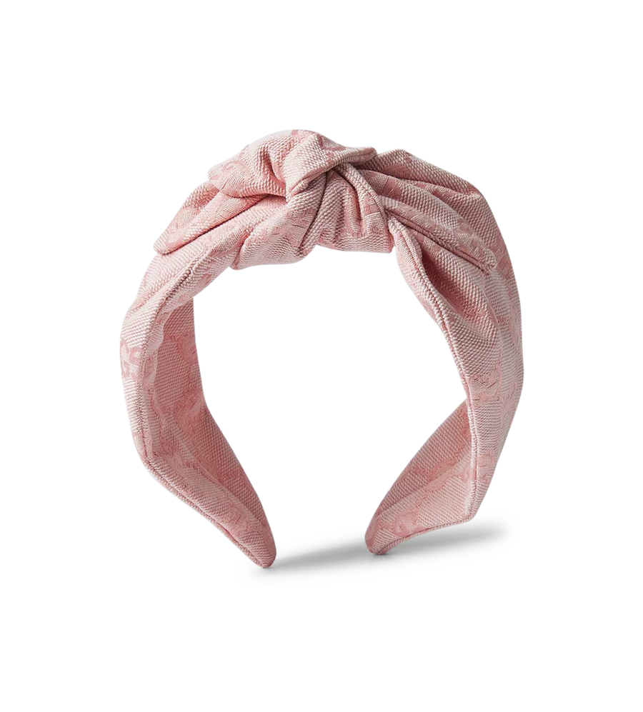 GG Canvas Headband Pink