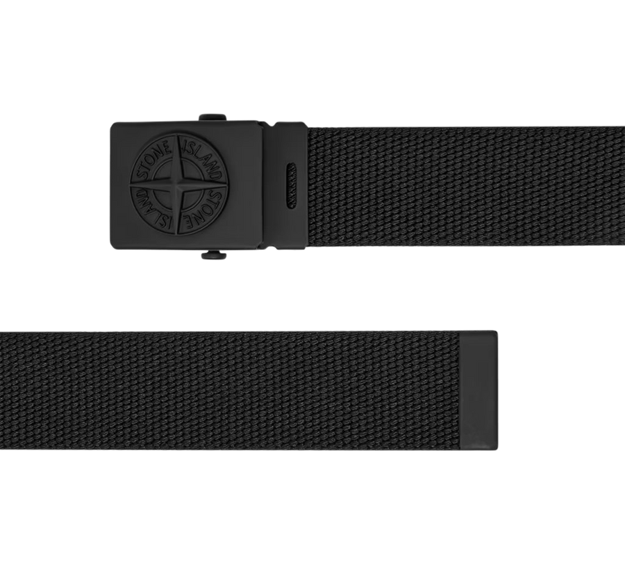 Belt with Compass Buckle Black