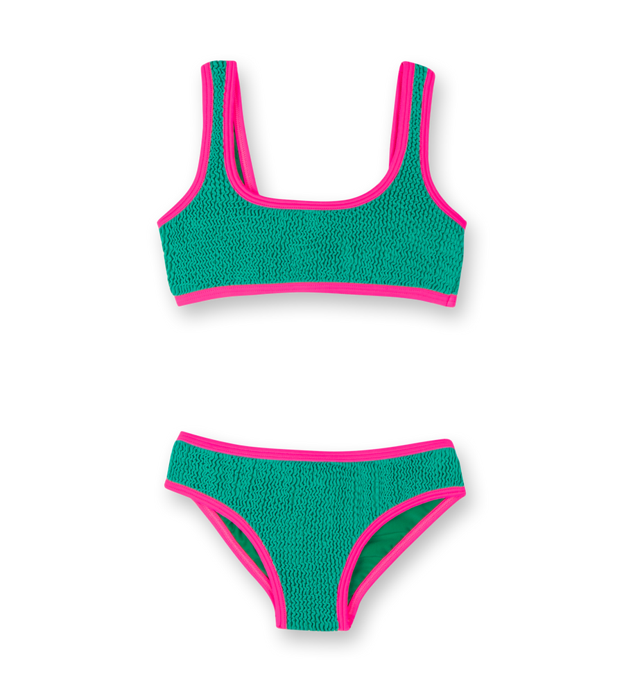 Amante Bikini Emerald Hot Pink