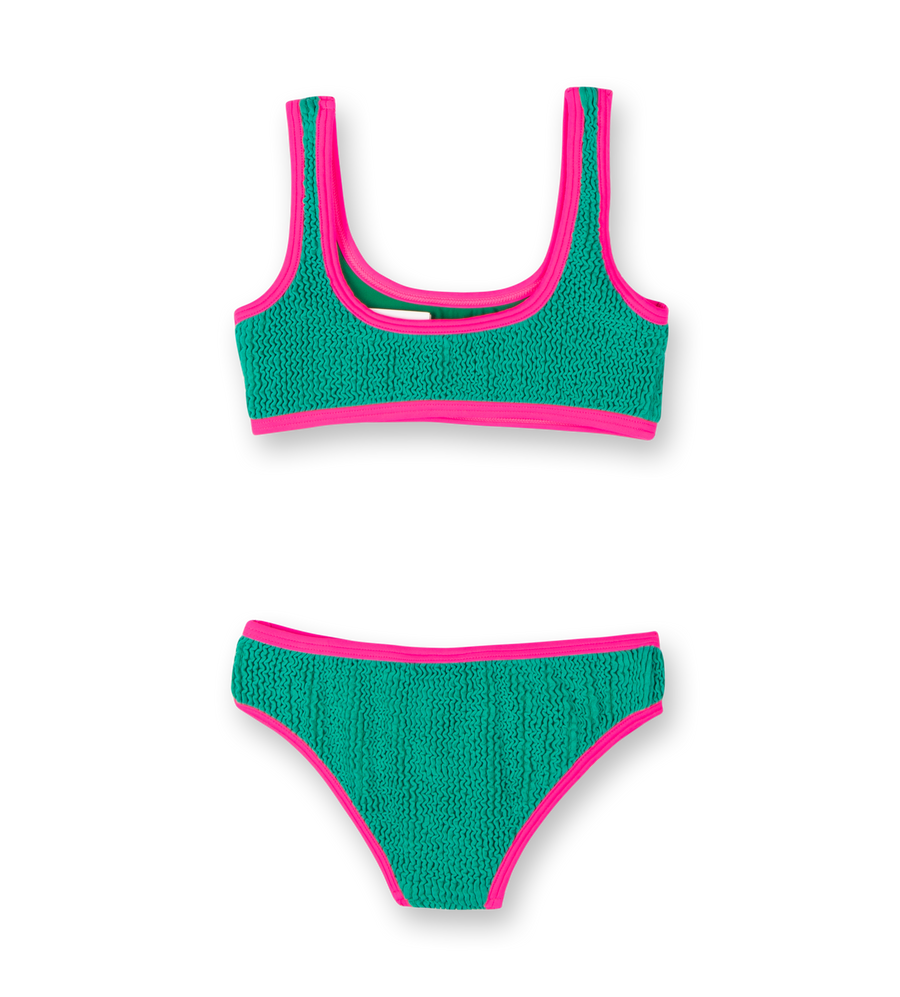 Amante Bikini Emerald Hot Pink