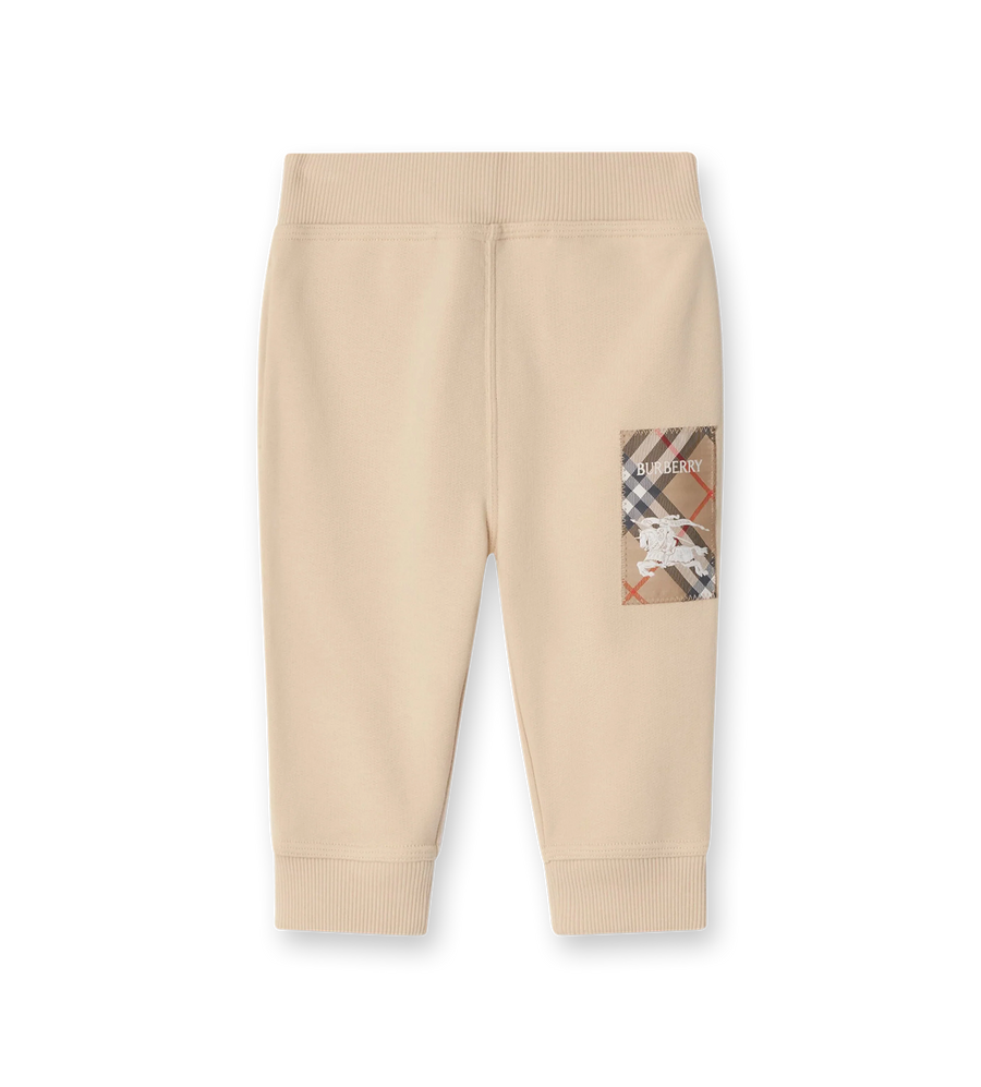 Baby Check Label Jogging Pants Calico