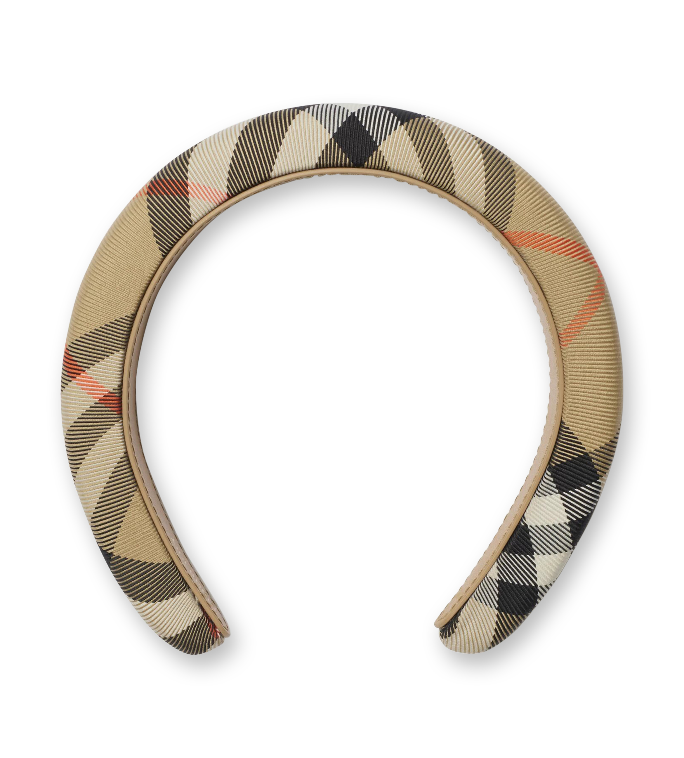 Check Headband Sand