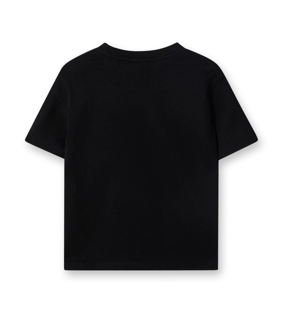 Check Label T-shirt Black