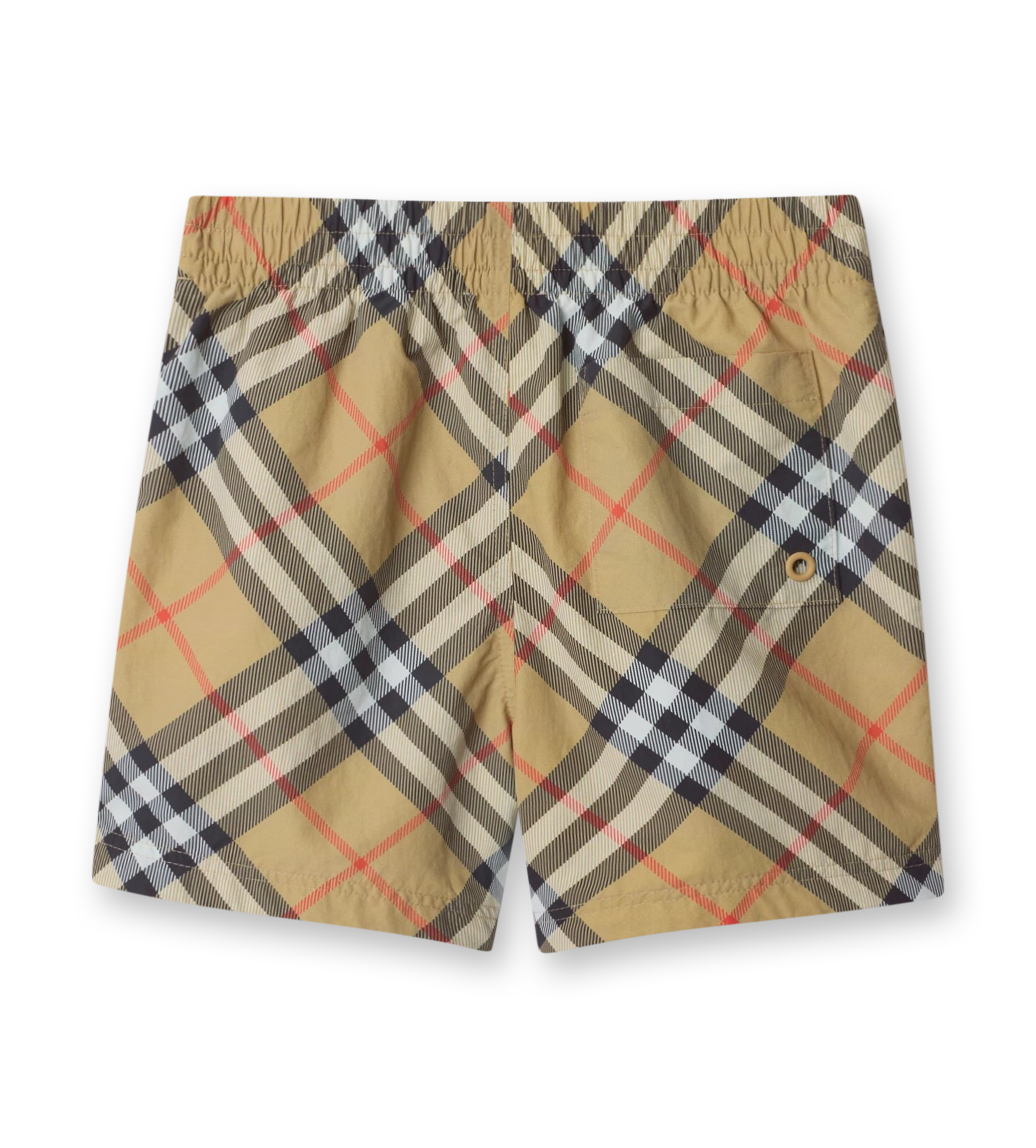 Check Swim Shorts Sand