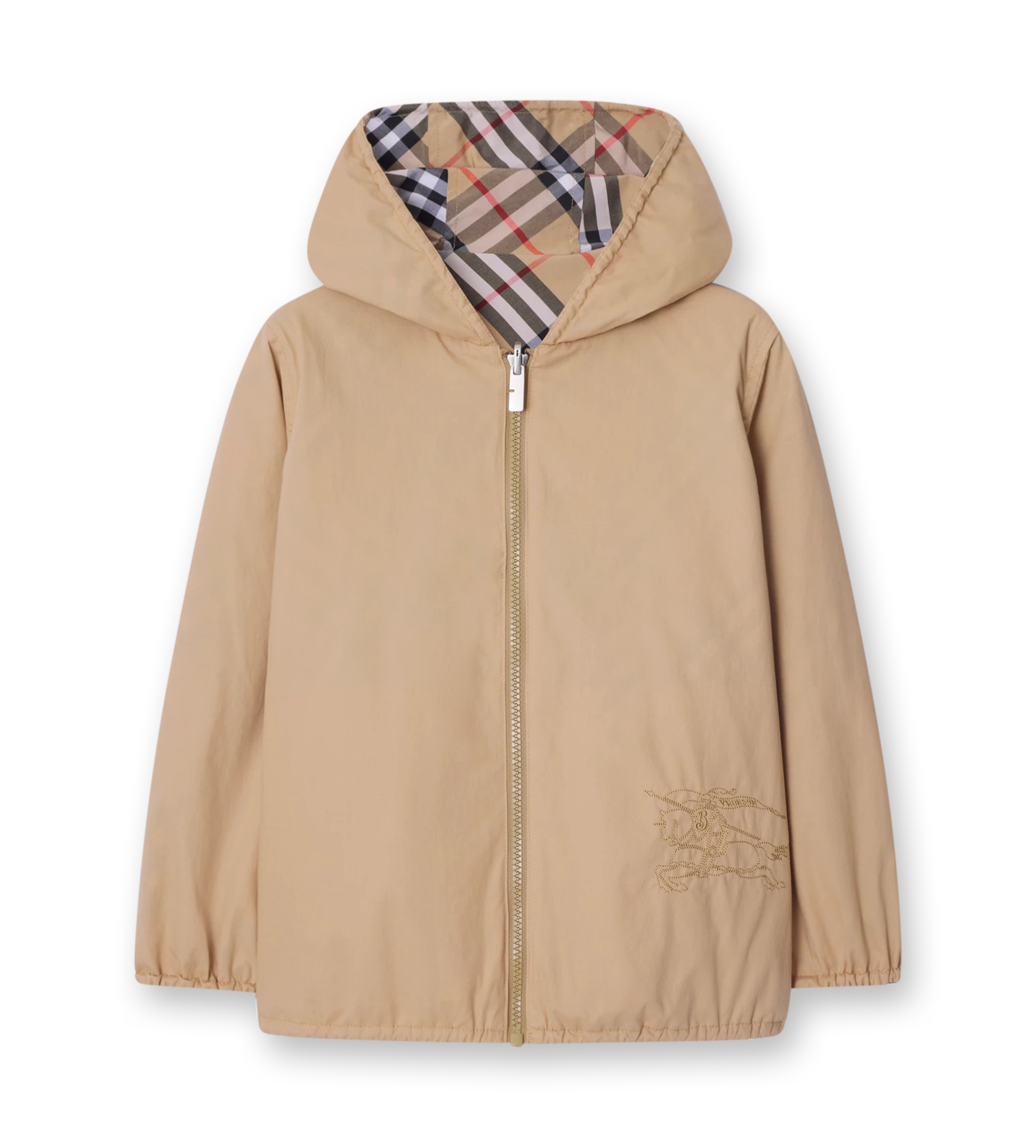 Reversible Check Jacket Sand