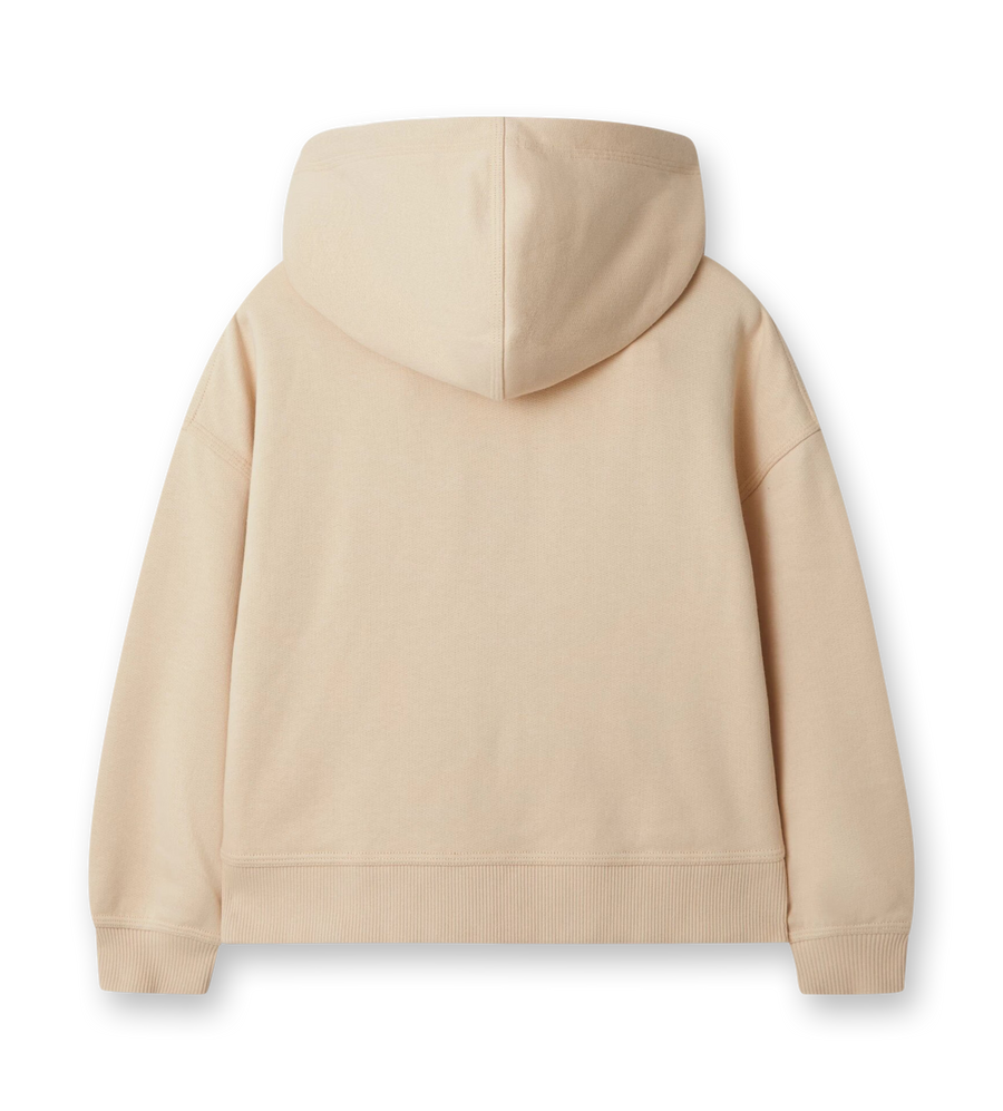 Check Label Zip Hoodie Calico