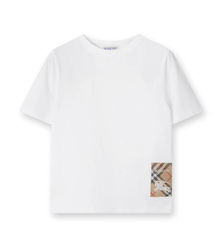 Check Label T-shirt White