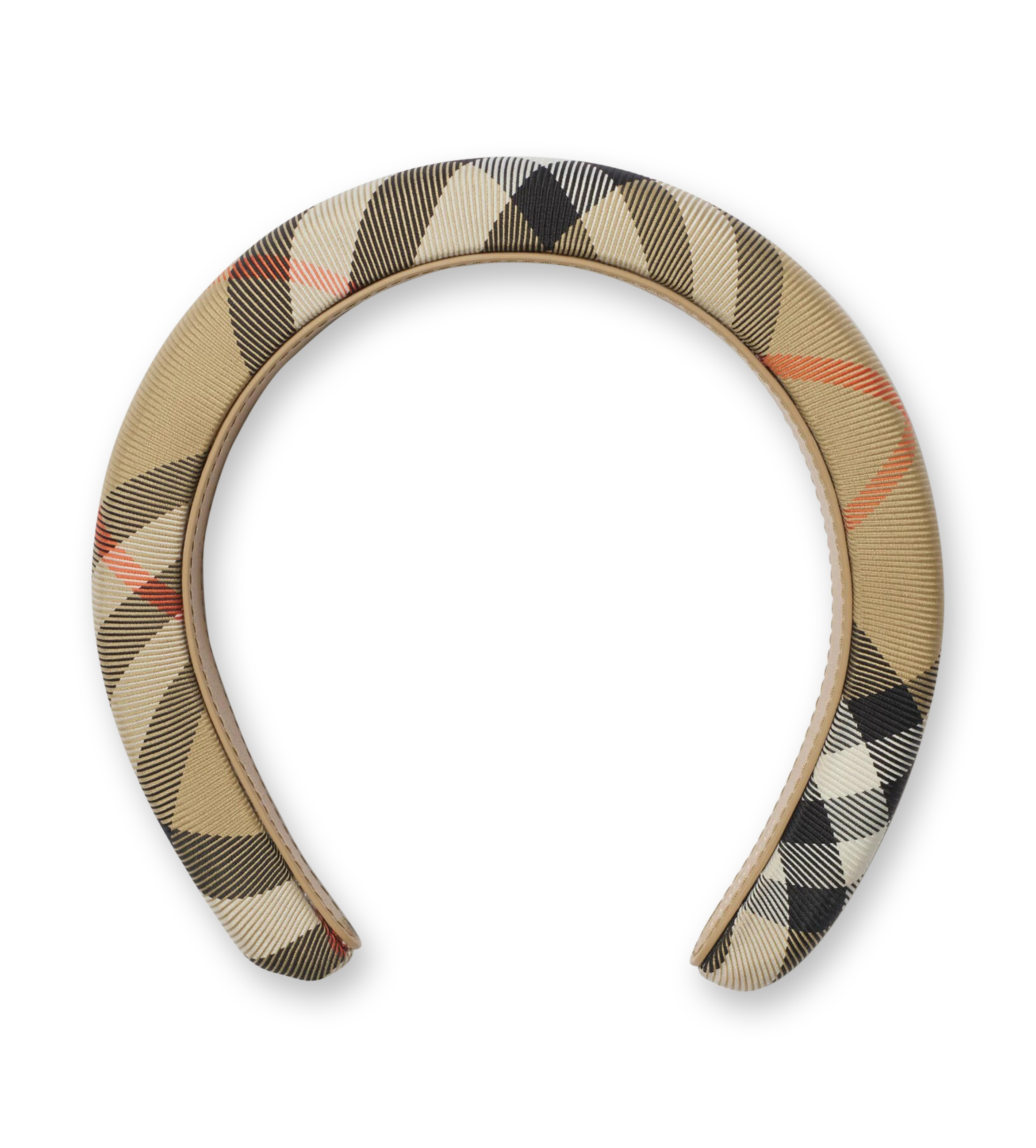 Check Headband Sand