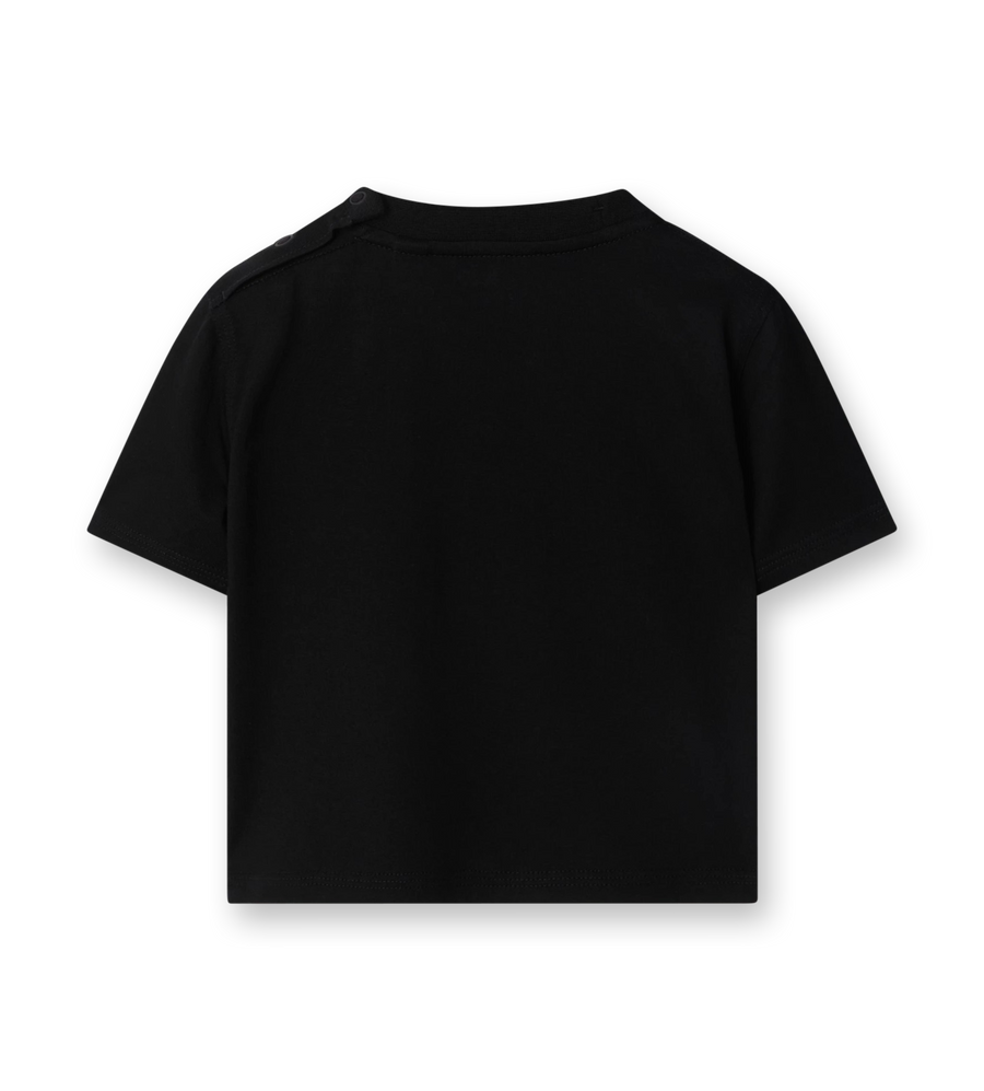 Baby Check Label T-shirt Black