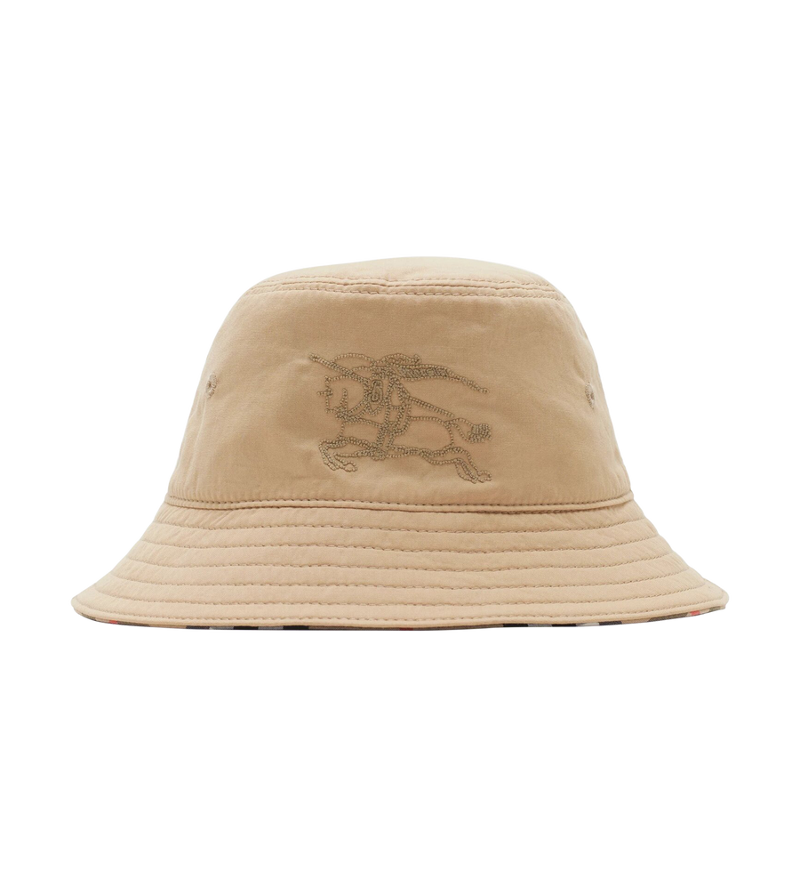 Baby Reversible Cotton Bucket Hat Sand