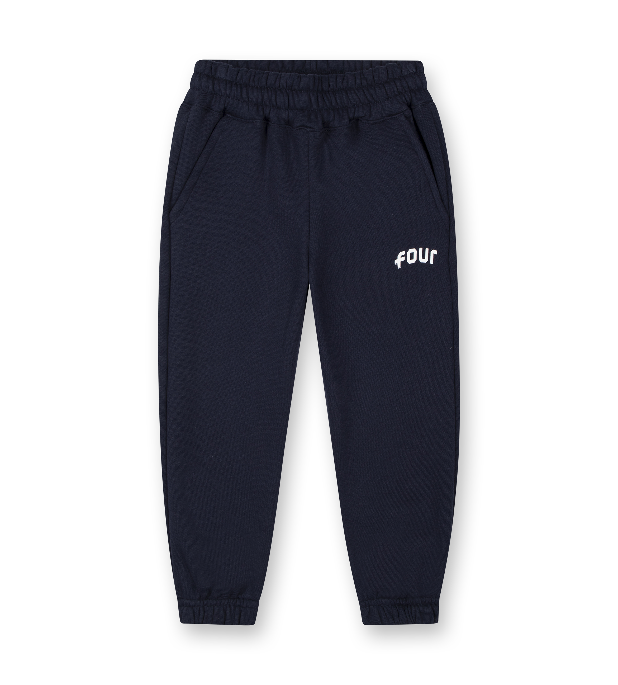 Straight Leg Cuffed Arch Sweatpants Marine Blue