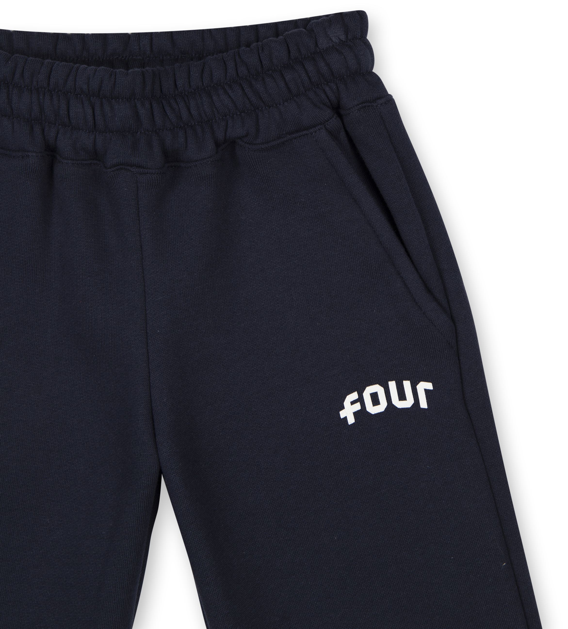 Straight Leg Cuffed Arch Sweatpants Marine Blue