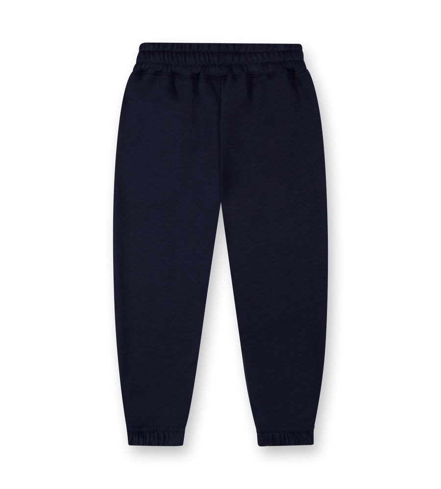 Straight Leg Cuffed Arch Sweatpants Marine Blue