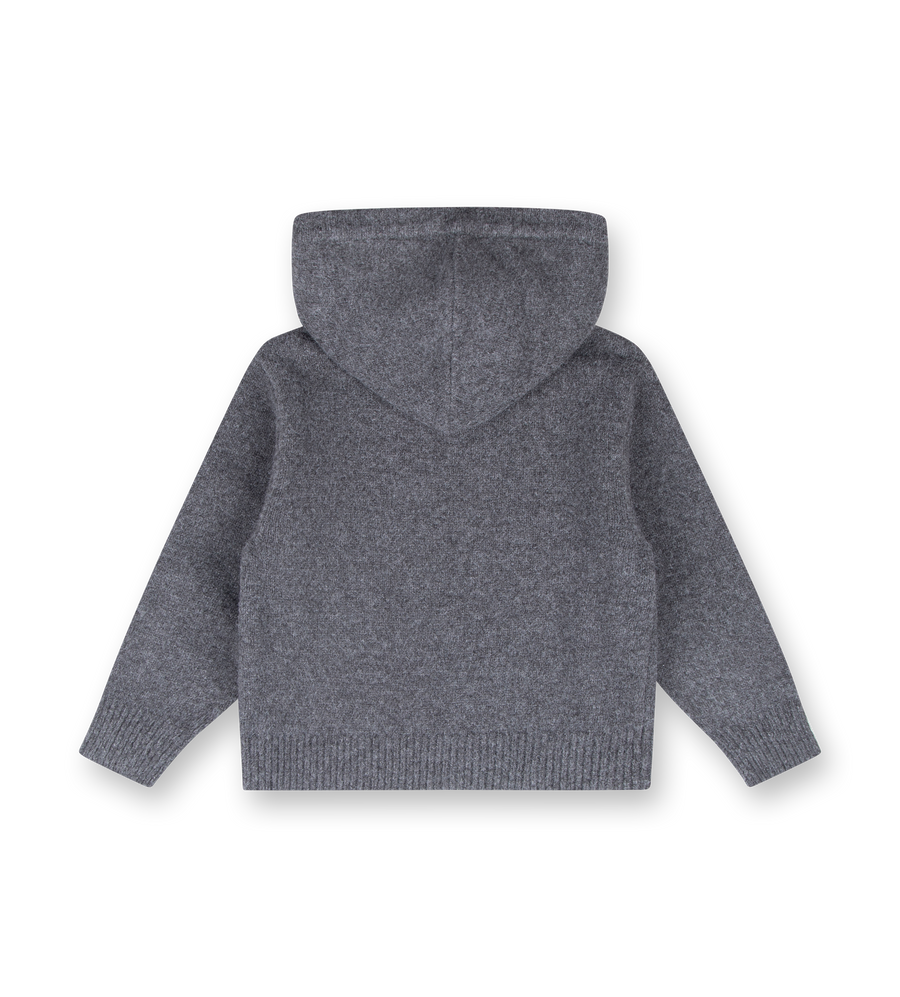 Knitted Hoodie Dark Grey