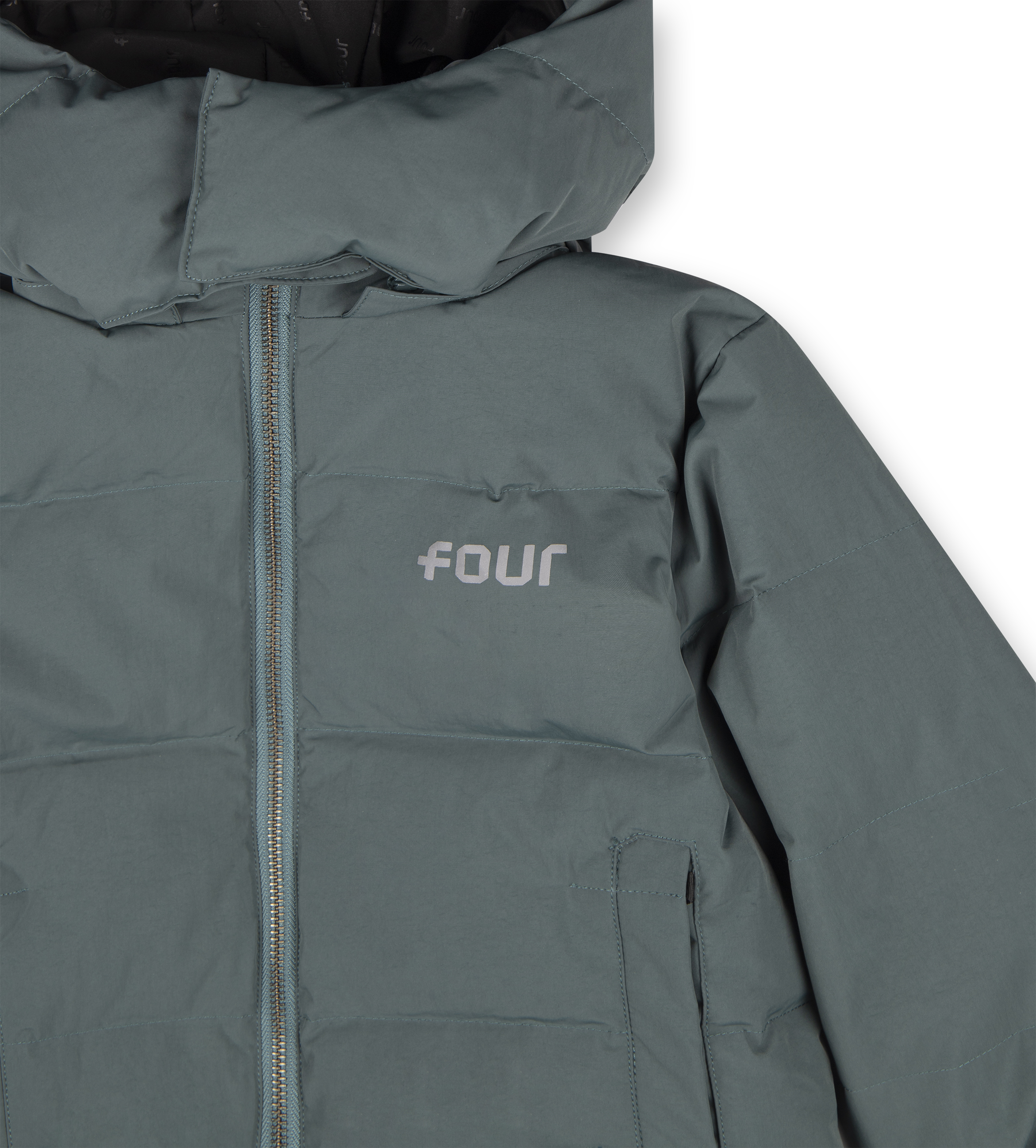 FOUR Logo Puffer Agave Green