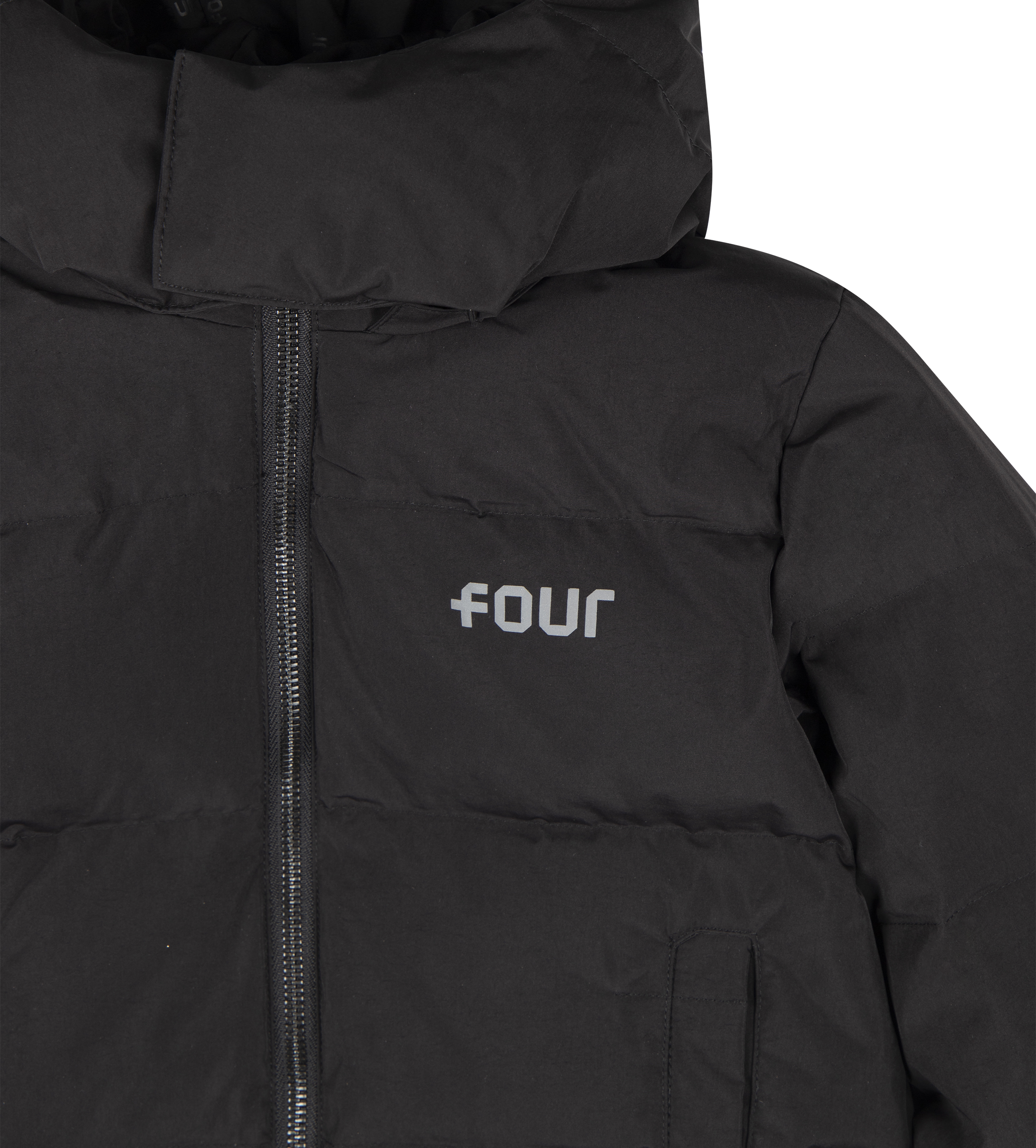 FOUR Logo Puffer Black