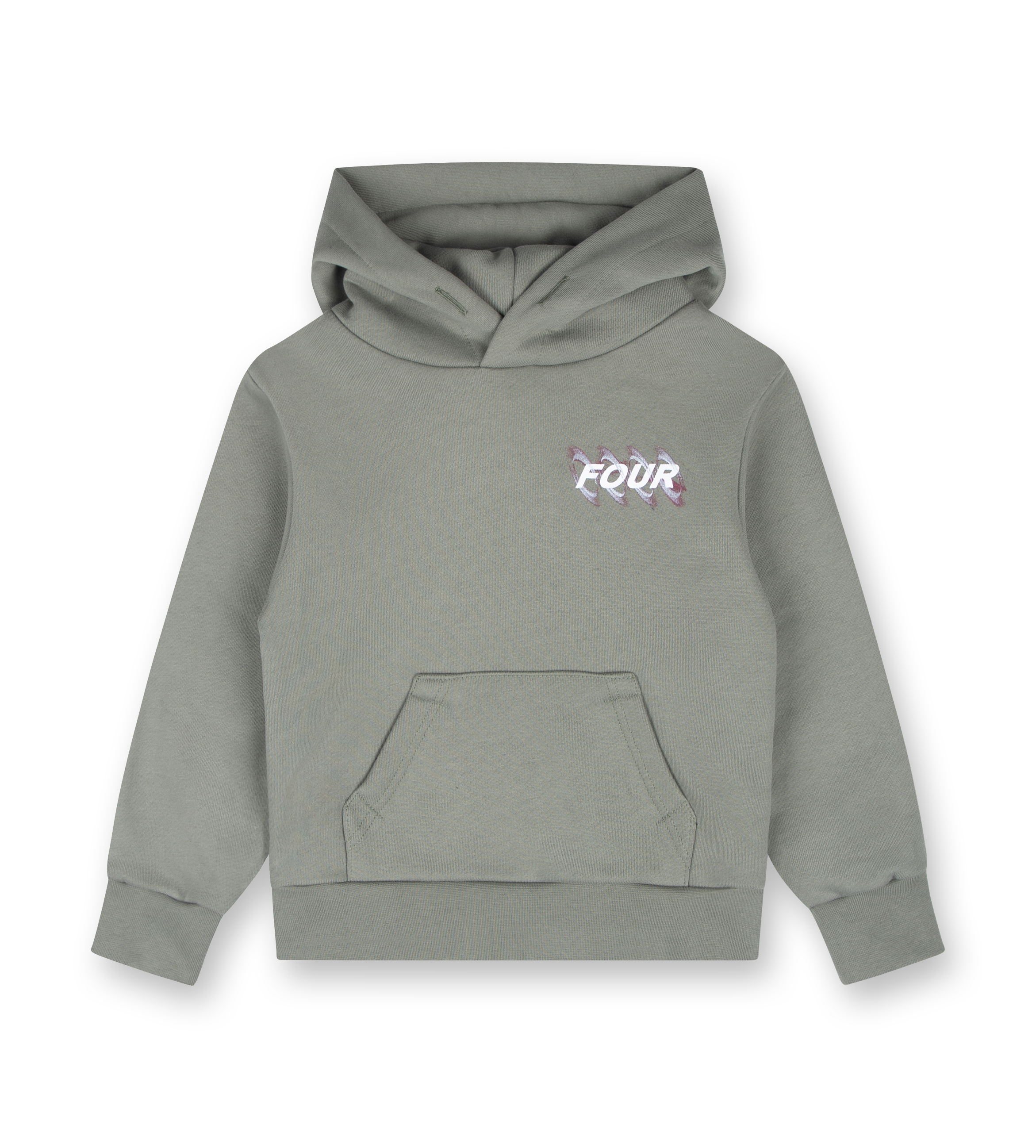 Blurry Circles Hoodie Agave Green