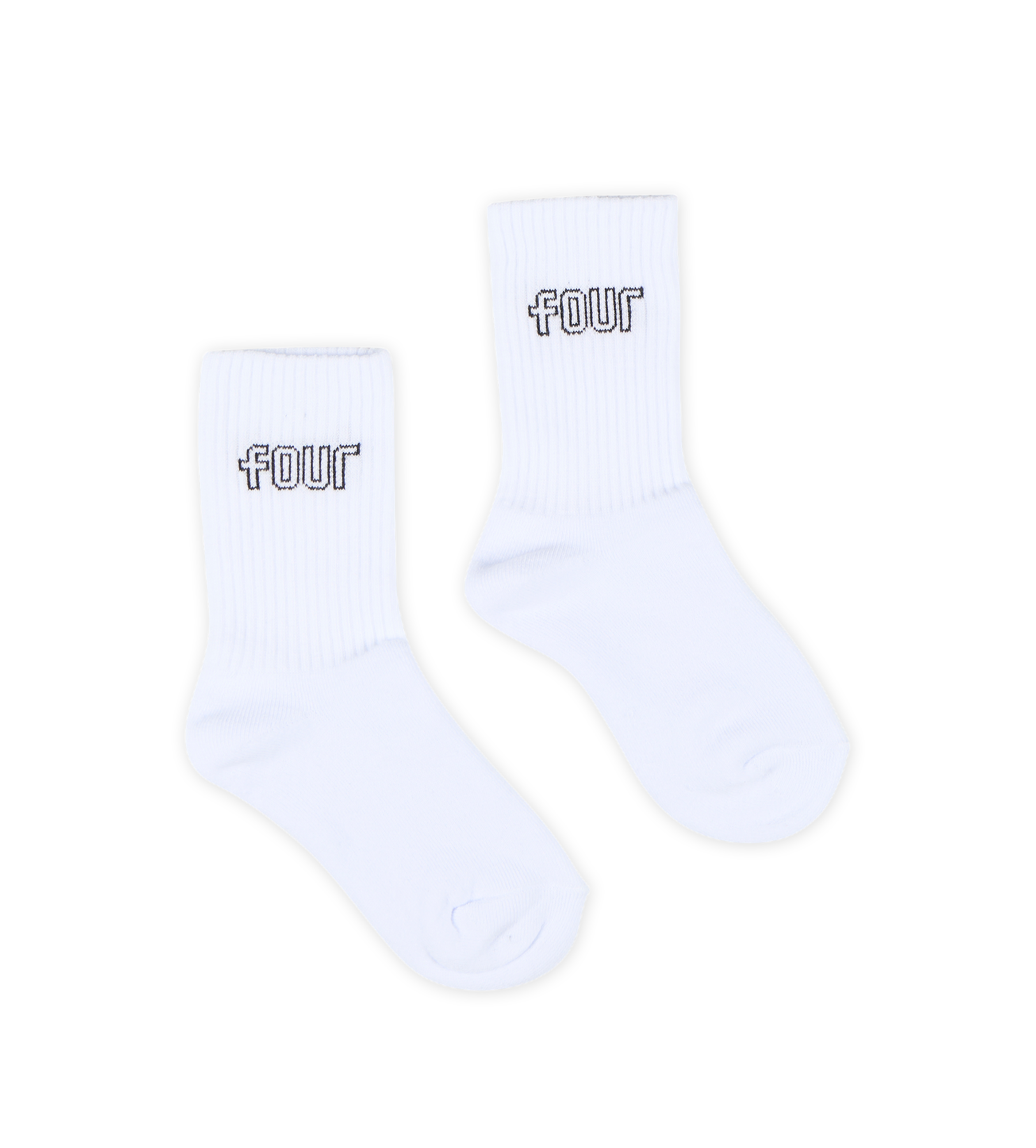 Outline Socks Panna & Black