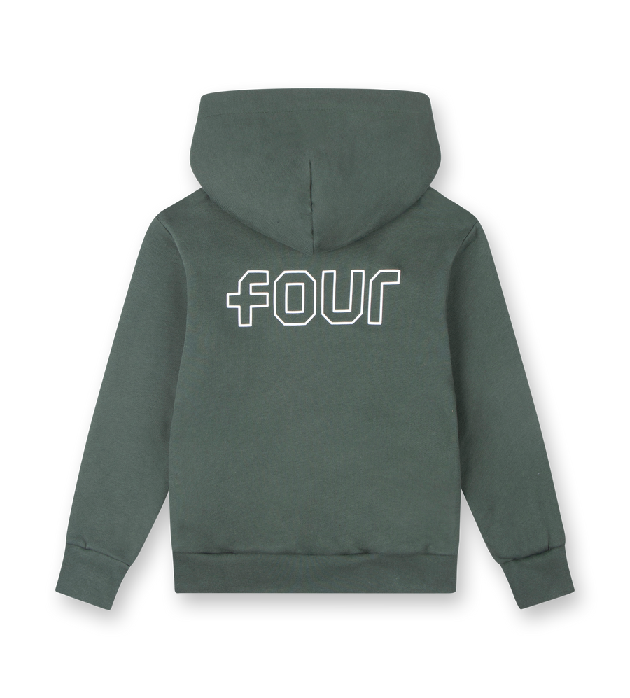 Outline Logo Hoodie Deep Forest