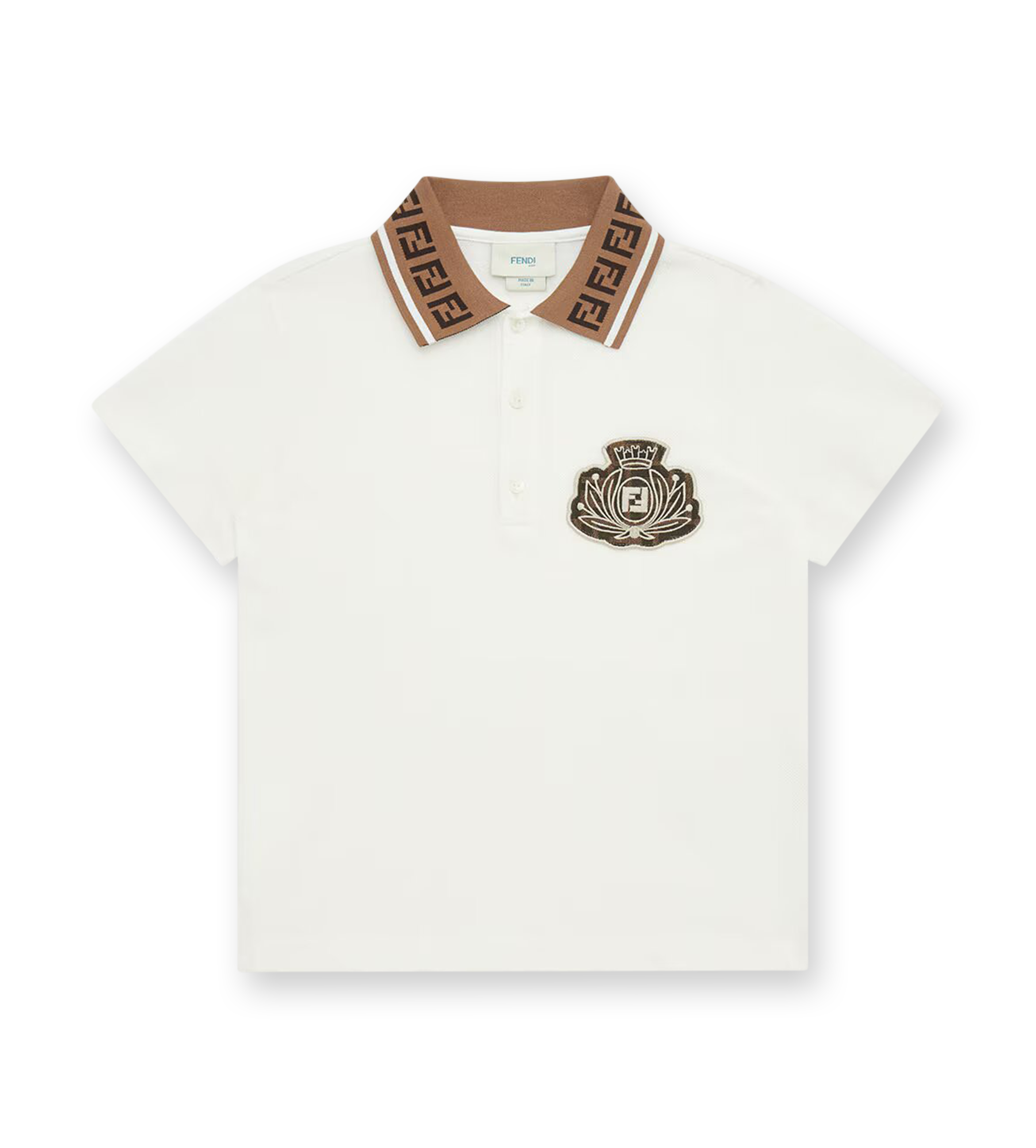 Cotton Piqué Polo Shirt Gesso