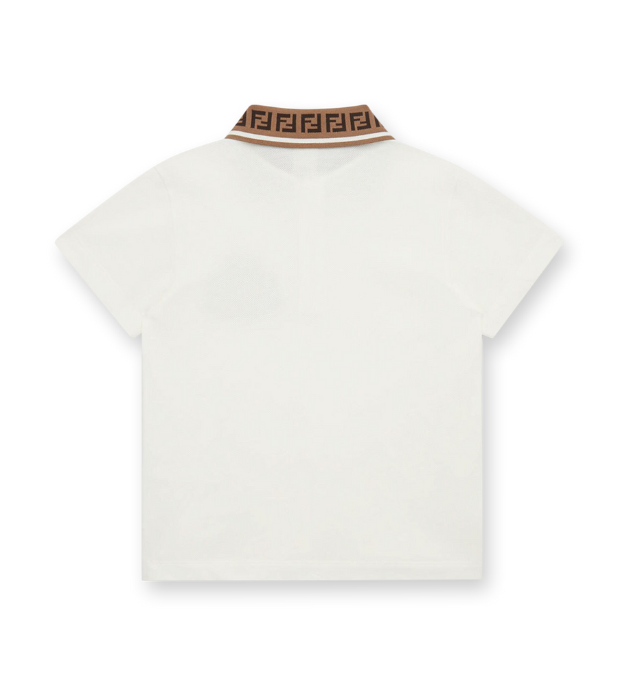 Cotton Piqué Polo Shirt Gesso