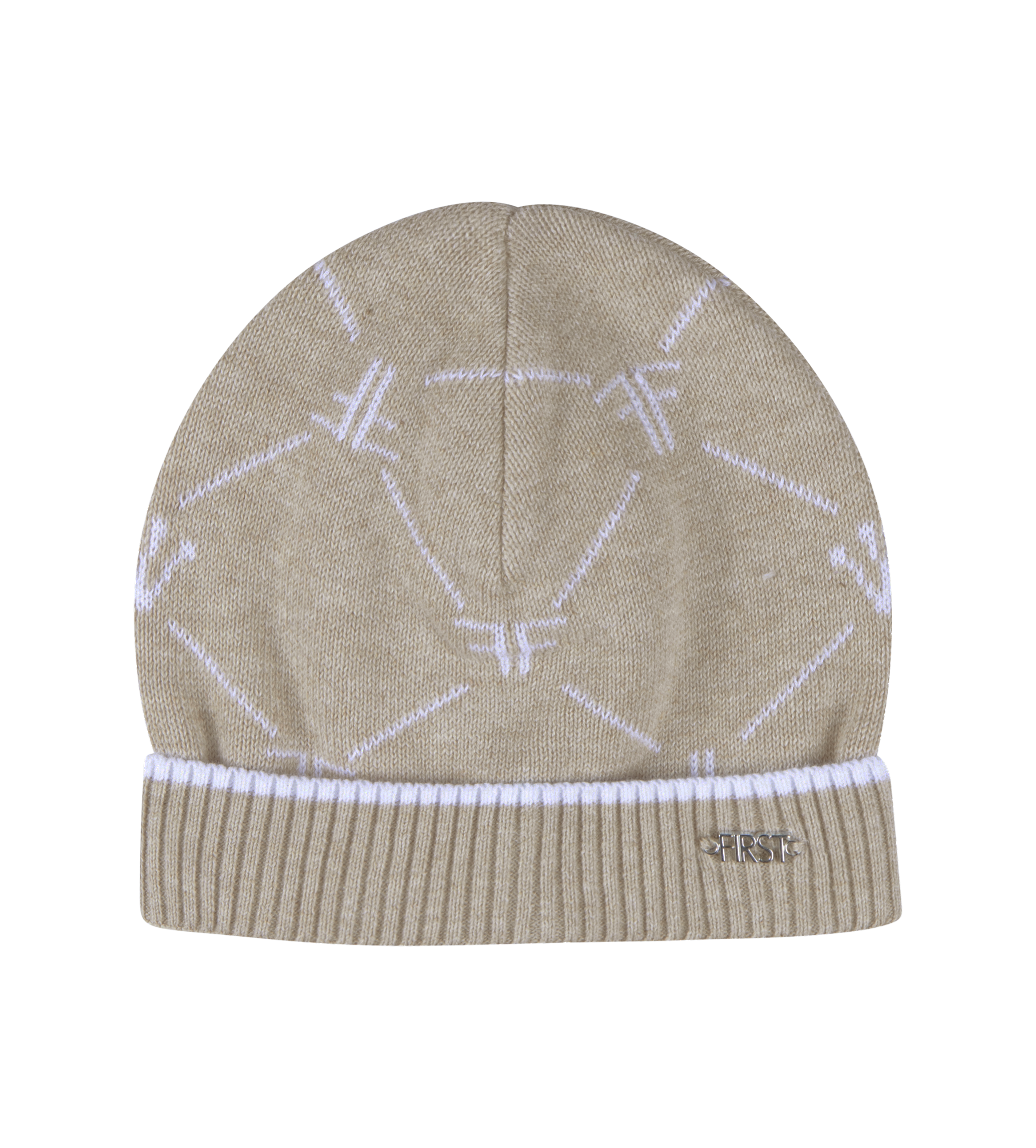 Knitted Signature Bonnet Beige