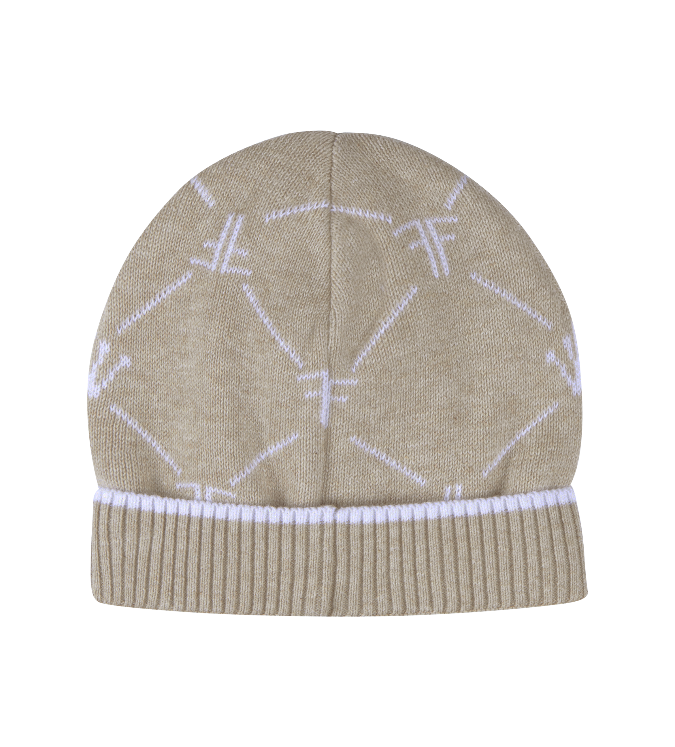 Knitted Signature Bonnet Beige