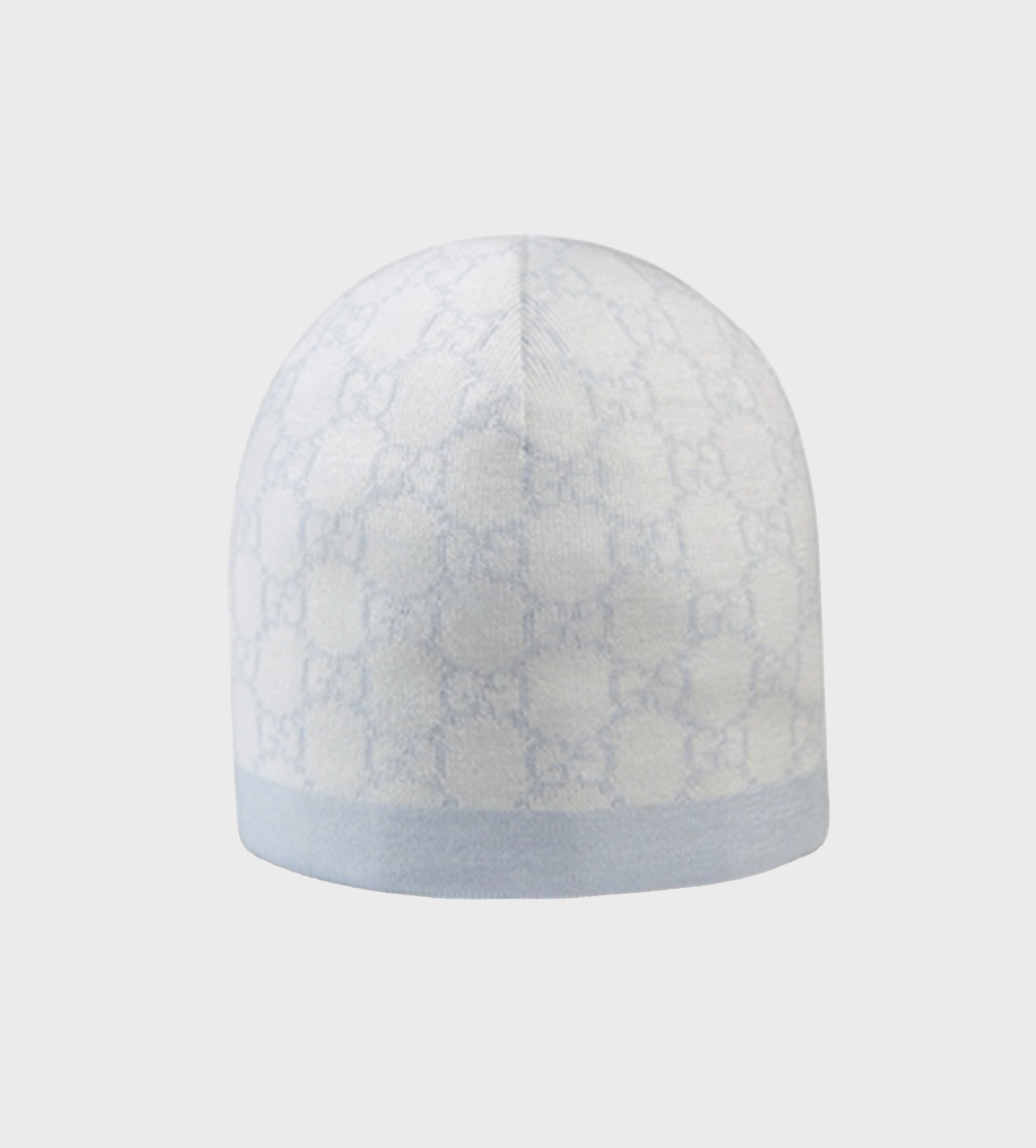 GG Pattern Wool Hat Sky Blue