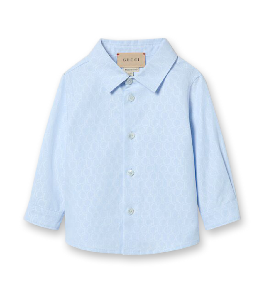 Baby Cotton Shirt Light Blue