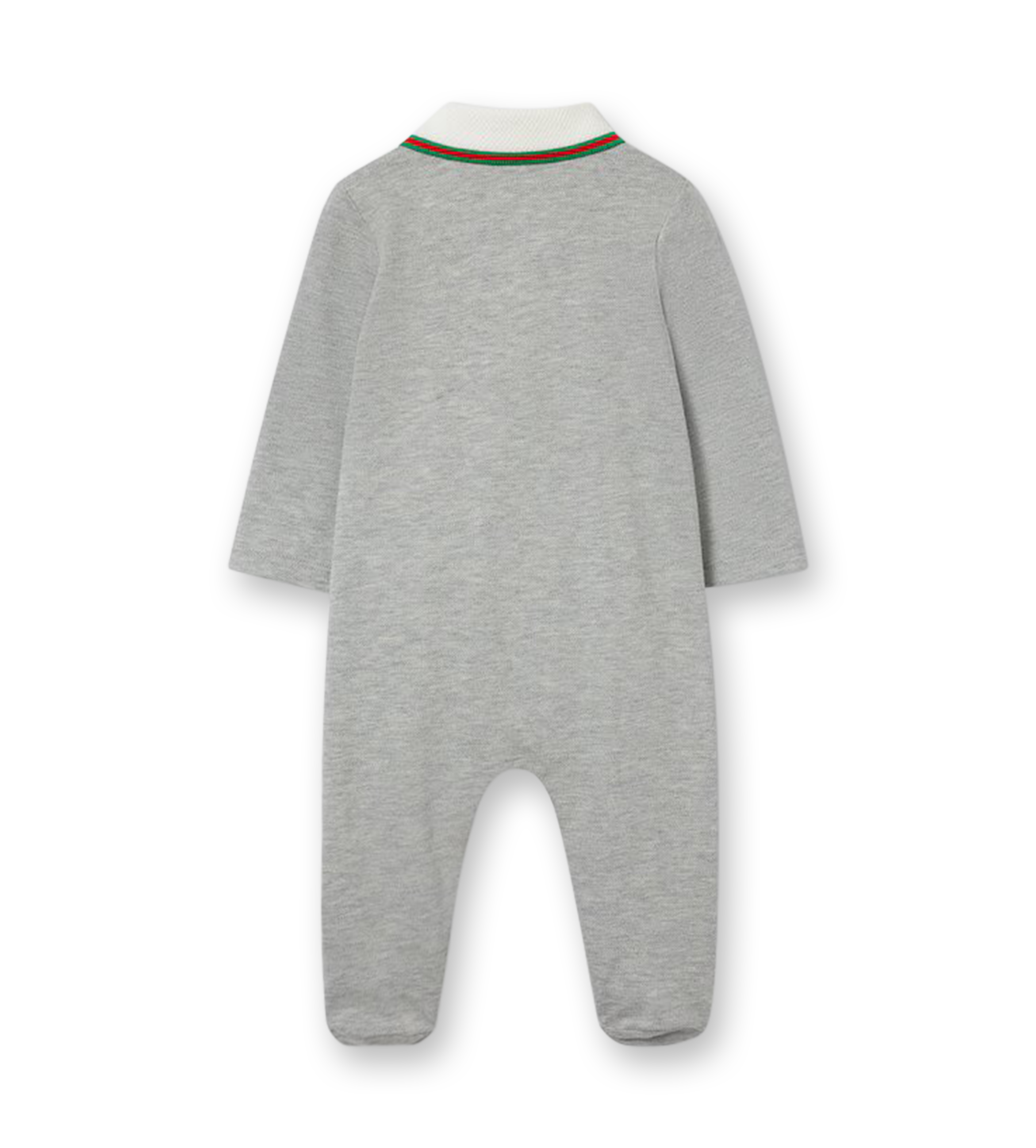 Cotton Piquet One-Piece Light Grey