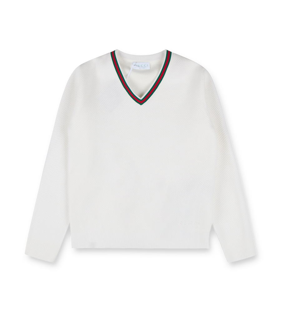 Embroidered Cotton Sweater