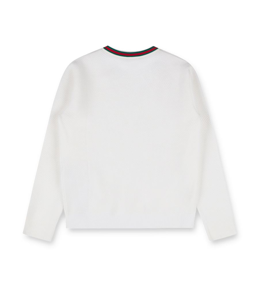 Embroidered Cotton Sweater