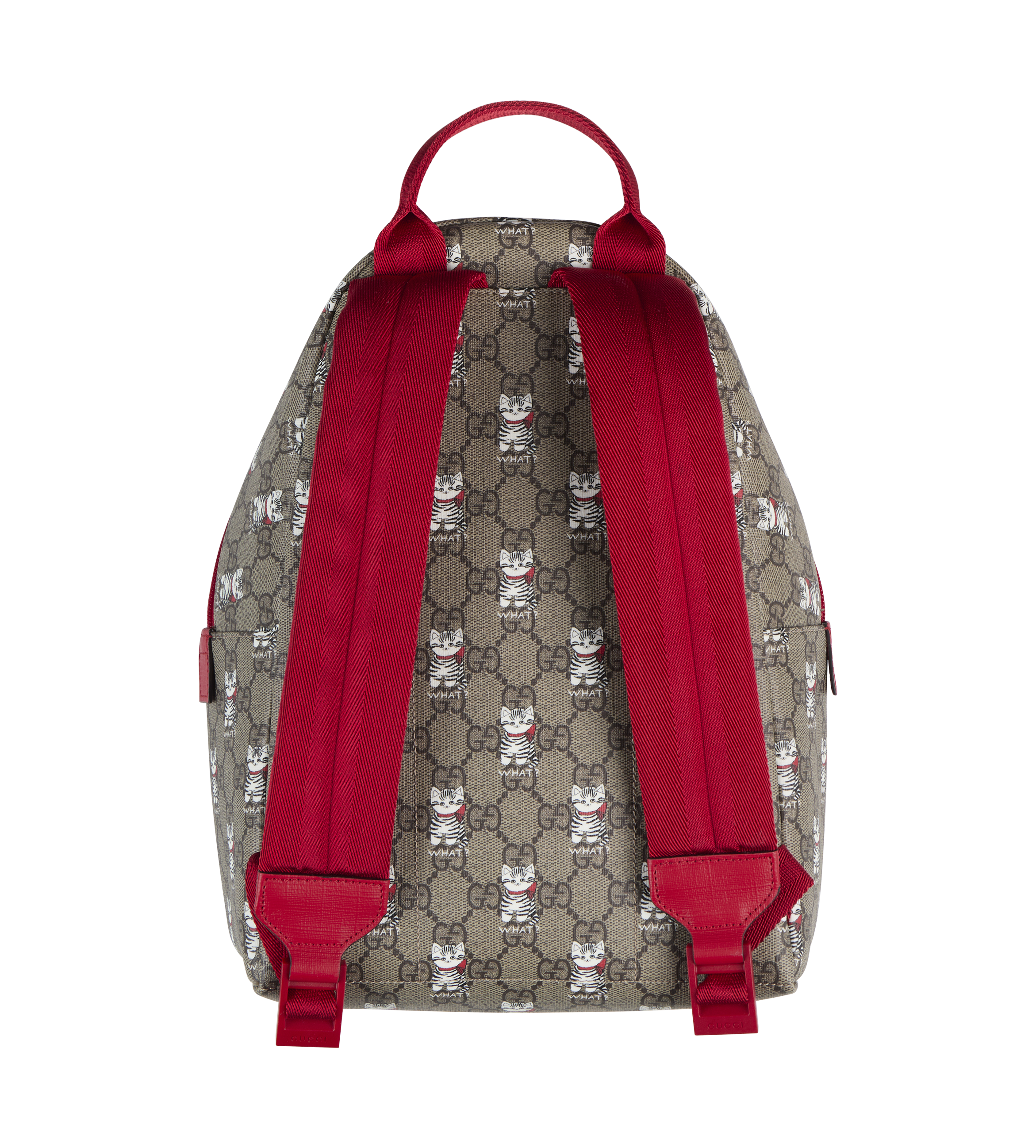 Printed GG Backpack Beige/Red