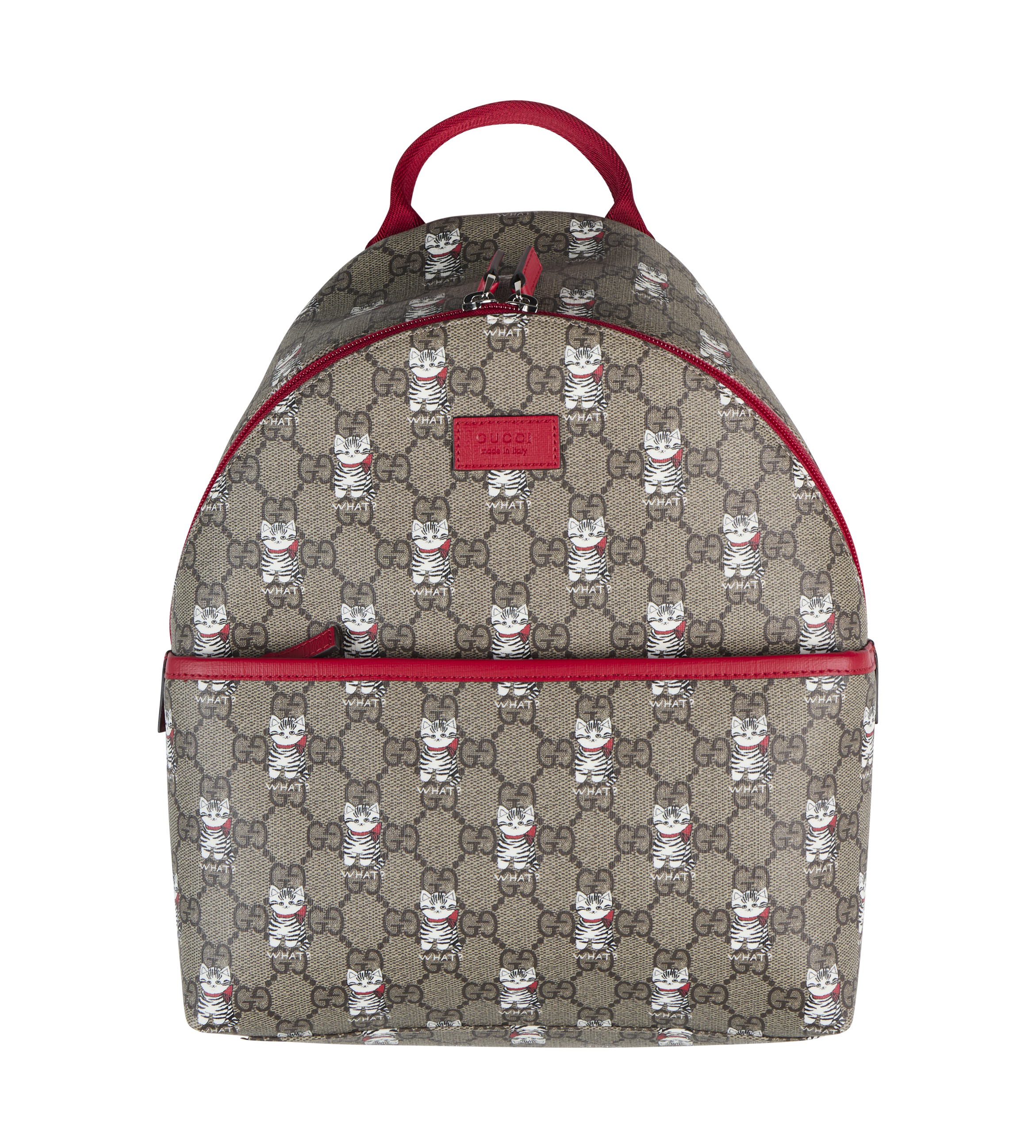 Printed GG Backpack Beige/Red