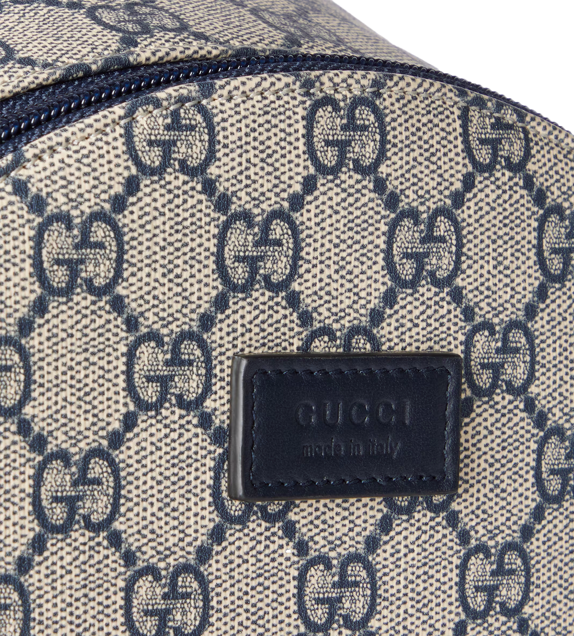 GG Backpack All-over Print Beige/Blue