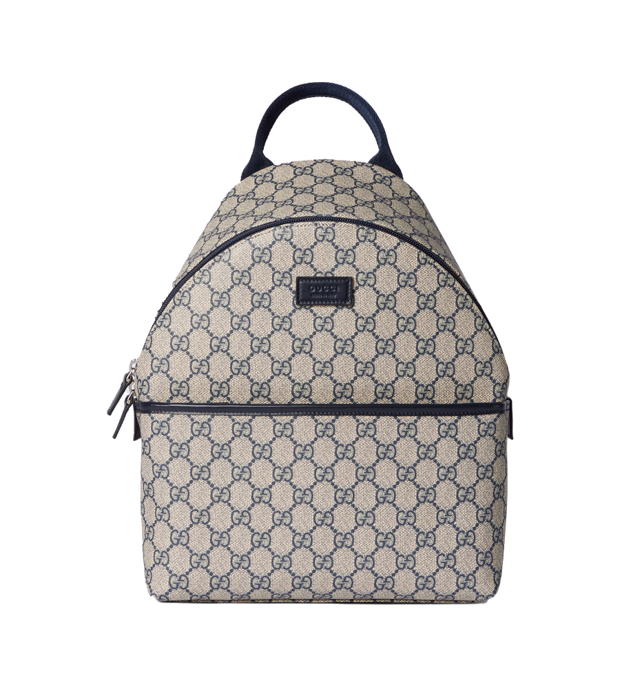 GG Backpack All-over Print Beige/Blue