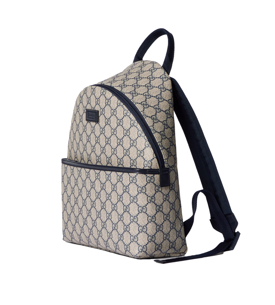 GG Backpack All-over Print Beige/Blue