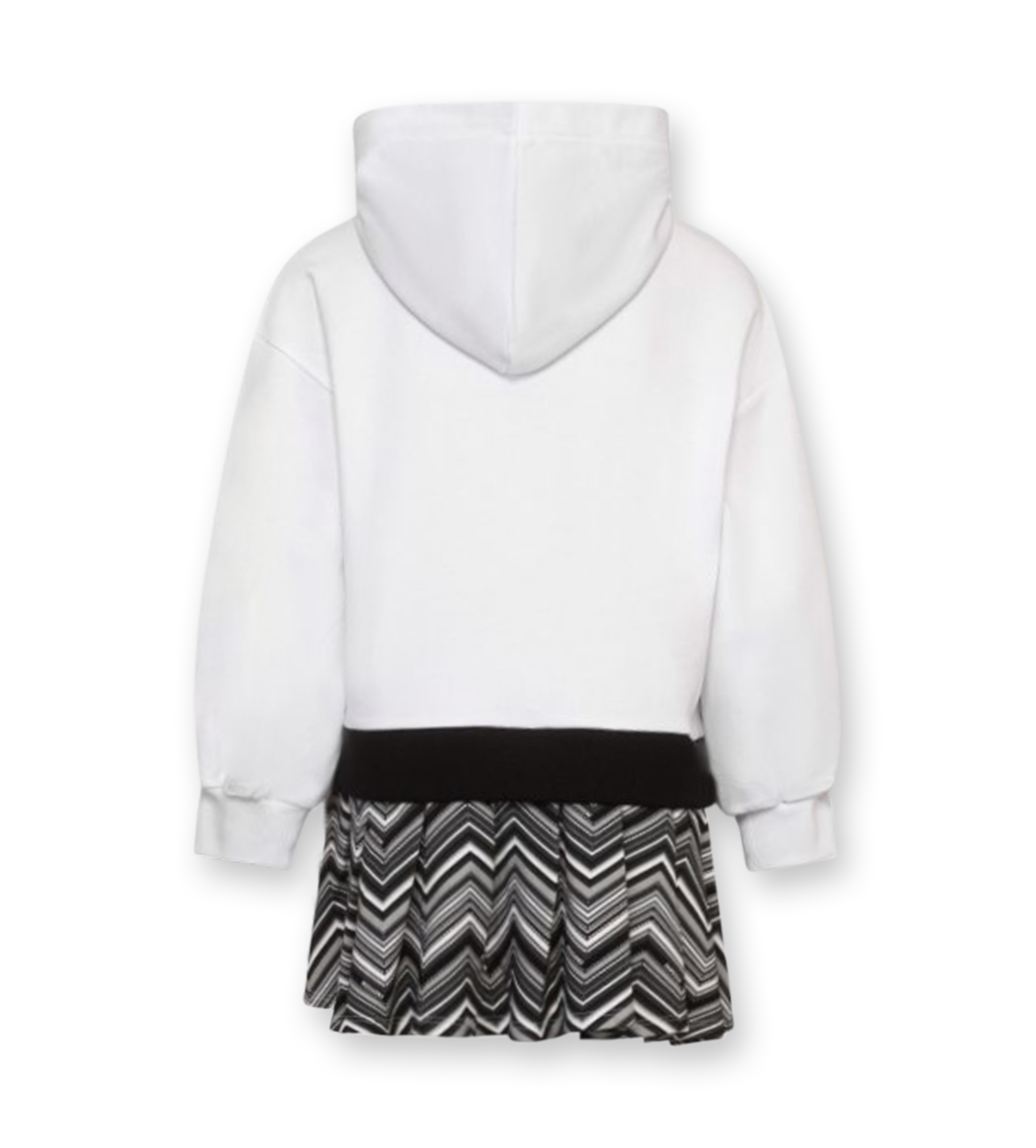 Zigzag Hooded Dress Multi