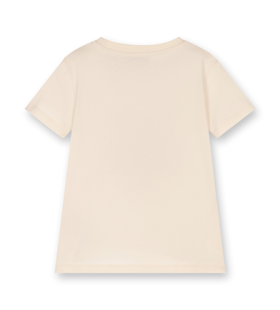 Logo Print T-shirt Cream