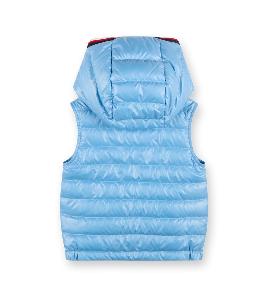 Dorcas Hooded Gilet Blue