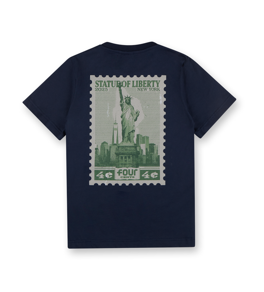 NY Stamp SOL T-shirt Marine Blue