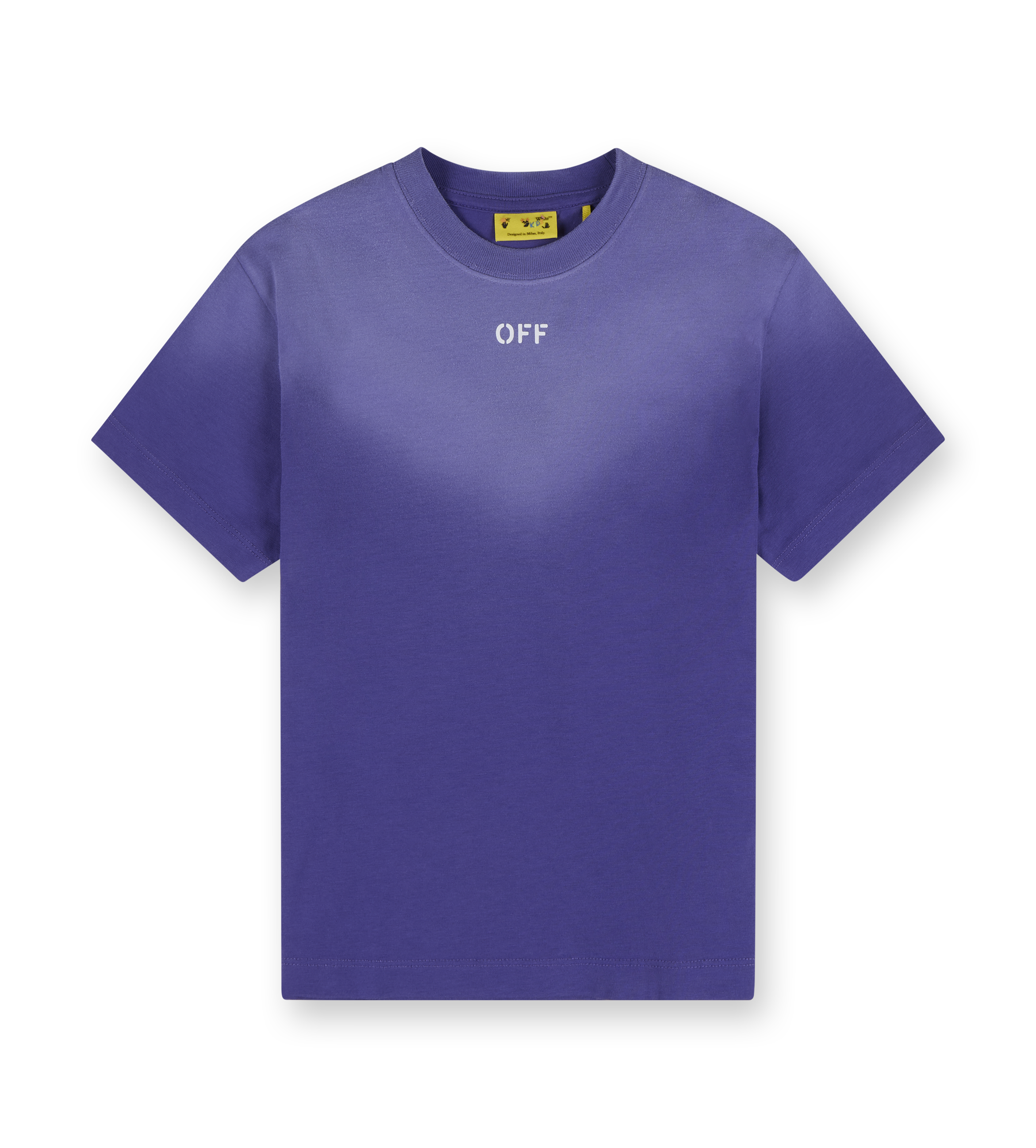 Bleached Stamp T-shirt Purple