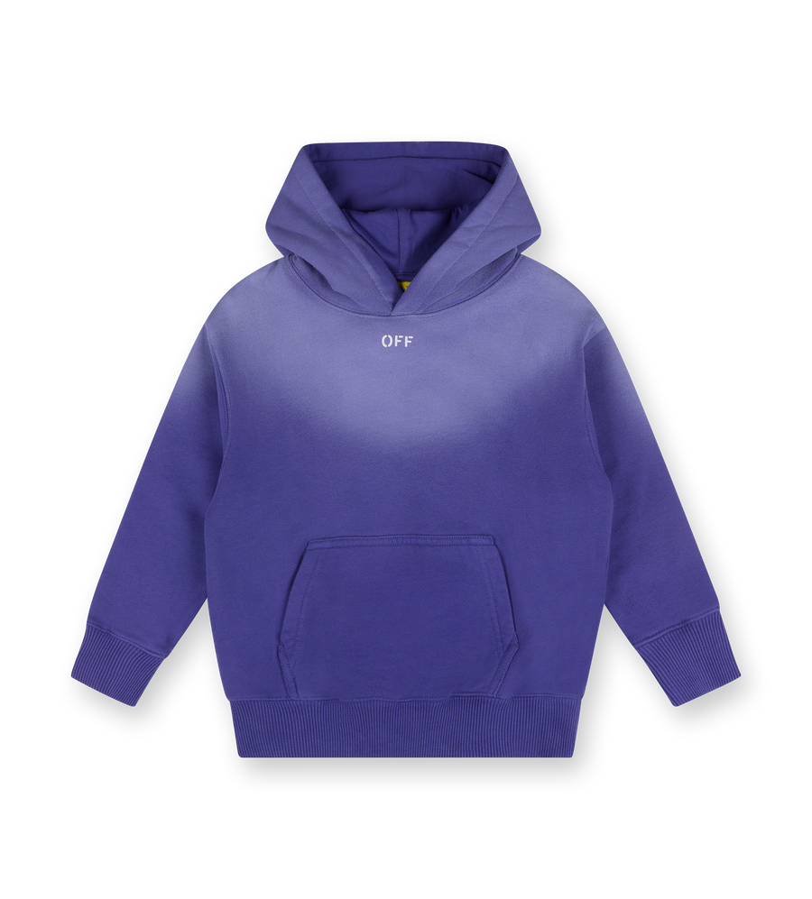 Bleached Stamp Hoodie Purple